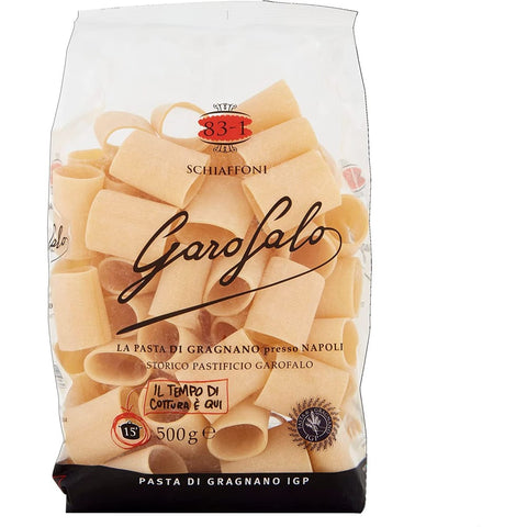 Garofalo Nudeln & Pasta Garofalo Schiaffoni No. 83-1 Neapolitanische Hartweizengrieß Packung mit Pasta IGP 500 g 10x italienisch Original + kostenlos polpa 400 g 8000139002007