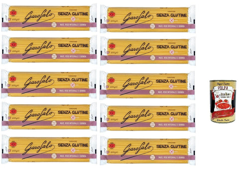 Garofalo Nudeln & Pasta Linguine 10x 400 g Senza Glutine Glutin free, glutenfrei Pasta Noodles + Italian Gourmet Polpa 400 g