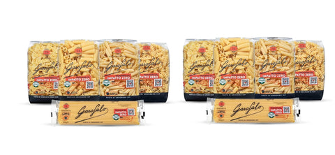 Garofalo Nudeln & Pasta TESTPAKET Pasta (10 x 500g) 5 Arten von Nudeln (Elicoidali -Penne ziti rigati -Fusilli -Spaghetti -Farfalle) + Italian Gourmet polpa 400g 8000139933714