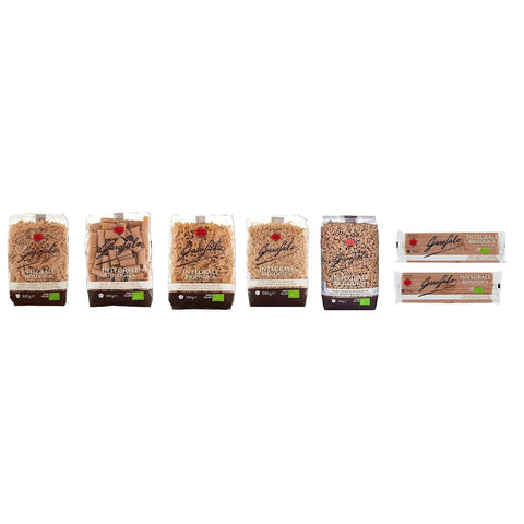 Garofalo TESTPAKET Pasta Integrale Vollkorn-Hartweizen Bio-Produkt ( 7x500 g ) Italian Hartweizengrieß Nudeln italienisch Original + kostenlos polpa 400 g