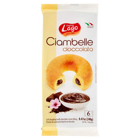 Gastone Lago Ciambelle mit Schokofüllung, 3er Pack ( ) 3 x 240 g Original italienisch