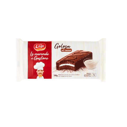 Gastone Lago Süße Snacks 5x MHD 24/05/2025 Gastone Lago Golosa Cacao  Kakao-Törtchen 195gr 8004800007032