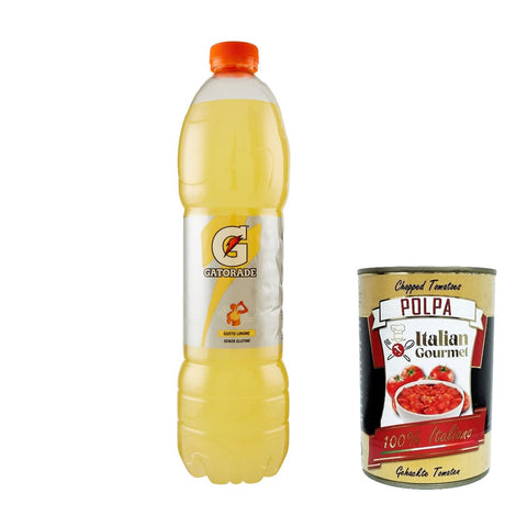Gatorade Limone Bevanda energetica Energiegetränk Zitrone 1 5 L 12x italienisch Original Pastasauce + kostenlos polpa 400 g