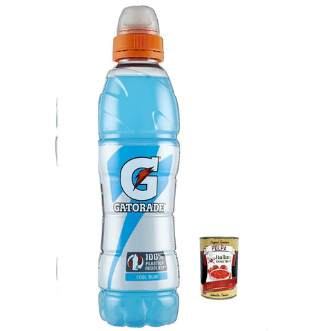 Gatorade Cool Blue Lampone Bevanda energetica Energiegetränk Himbeere 50 cl + Itlaian Gourmet polpa 400 g italienisch Original