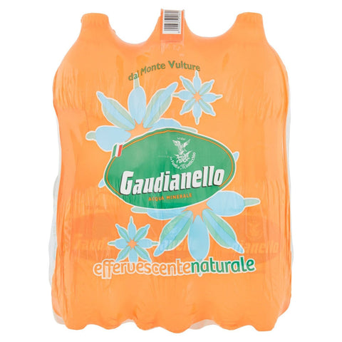 GAUDIANELLO Acqua Minerale Effervescente - 6 Bottiglie da 1.5 Litri Original italienisch