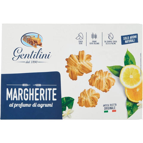 Gentilini Kekse Gentilini Margherite Biscotti al profumo di agrumi ZitrusKekse biscuits cookies 100% Kekse 3x 250g italienisch Original 8007465201494