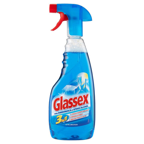 Glassex Glasreiniger mit Ammoniak – [] 1x500ml Original italienisch Haushalt