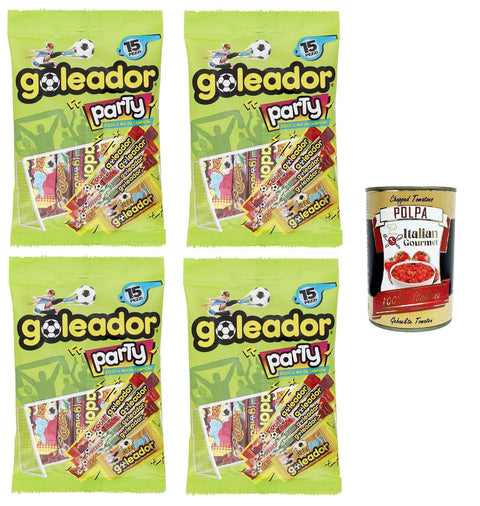 Goleador Koch- & Backzutaten Goleador Party Mix Packung mit 15 Stück 4x 143gr+ Italian Gourmet polpa 400g 8003440136904