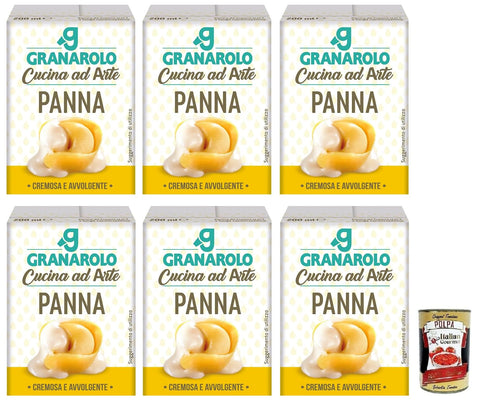 Granarolo Panna da Cucina, Langanhaltende, UHT Kochsahne, Tetrapak Verpackung 6x200ml Original italienisch Zutat