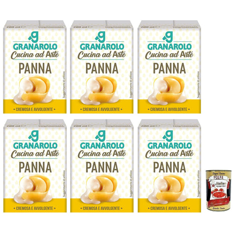 Granarolo Panna da Cucina, Langanhaltende, UHT Kochsahne, Tetrapak Verpackung 6x200ml Original italienisch Zutat