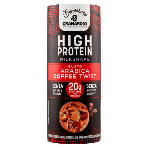 Granarolo Soft Drink 6x Granarolo Benessere HIGH PROTEIN Milkshake gusto ARABICA COFFEE TWIST 8002670167627