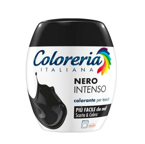 Grey Waschmittel Coloreria Italiana Nero Intenso Tiefschwarze Stofffarbe 350g 8015100571406