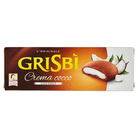GRISBÌ Vicenzi Grisbi Cocco Kekse mit Kokosnuss creme cookies kuchen riegel 6x150g Original italienisch
