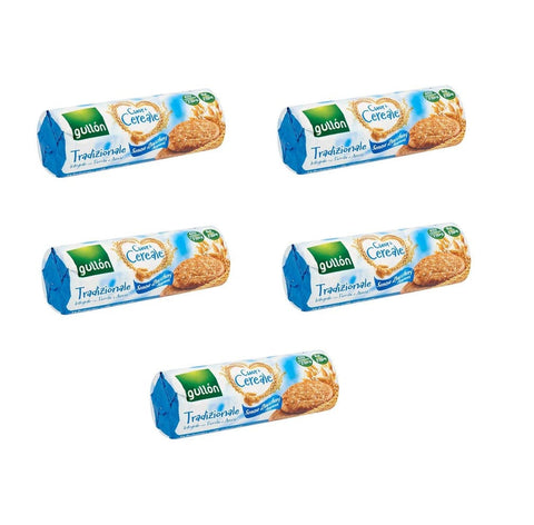 Gullon Kekse 5x Gullon Cuor di Cereale Classico Integrale con Fiocchi di Avena Senza Zuccheri Aggiunti 280 g 8410376043686