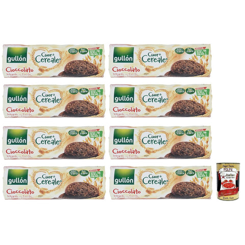 Gullon Gullón Cuor di Cereale Cioccolato Kekse, Vollkornkekse mit Schokolade und Haferflocken 8x280g Original italienisch