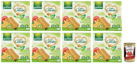 Gullon Gullón Cuor di Cereale Take Away Multifrutta Obstriegel Packung mit jede Packung enthält 6 Portionen à 8x 144g + 24g italienisch Original