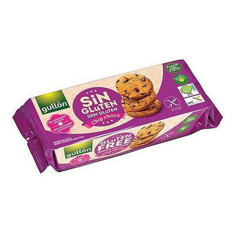 Gullon Kekse Gullón Choc Chip Kekse Ohne Zuckerzusatz und Glutenfrei 125 gr. (Packung mit 12) 8410376037883