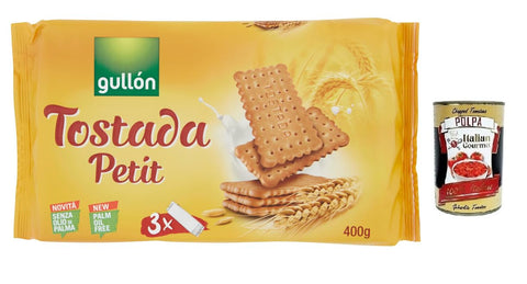 Gullon Gullón Petit Tostada Traditioneller Kekse Packung mit jede Packung enthält 3 Portionen à 400g + 133,3g italienisch Original