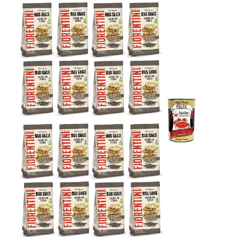16x Fiorentini gli Originali Mais Snack Semi di Chia 50g Mais-Snack Chiasamen 50g + Italian Gourmet polpa 400g
