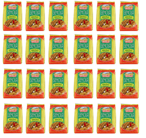 Halal-Wear Weizen Hartweizengrieß 24 x 1kg Semola Hartweizengriess di Grano Duro Rimacinata Vorratspacket 24 kg