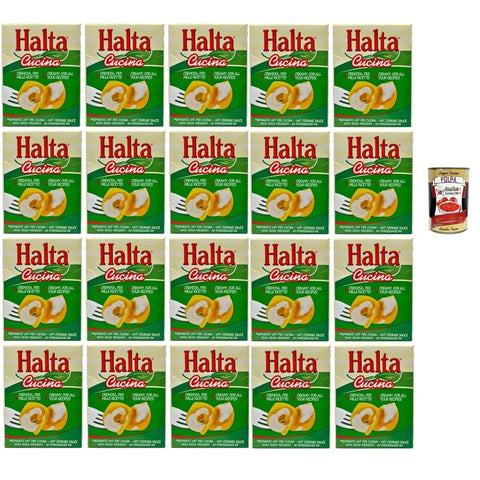 Halta Cucina UHT Kochcreme, 200 ml, 20er Pack, Ideal für Pasta, Soßen und Pizza Crème Fraîche, Sauerrahm & Sahne italienisch Original