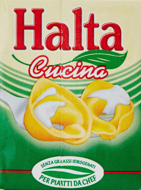 Halta Stärke & Bindemittel Halta Cucina Preparato Alimentare UHT per Cucina Cremige Zubereitung UHT für die Küche Ideal für Pasta, Saucen, Pizza Kochsahne Sahne 200ml 8004172000501