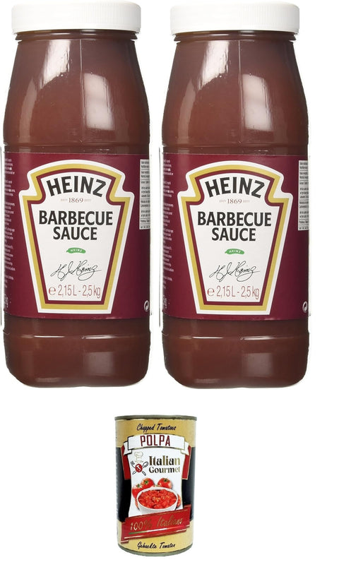 Heinz Barbequesaucen Heinz Salsa Barbecue Fusto Barbecue-Sauce-Fass 2x 2,5 kg+ Italian Gourmet polpa 400g 8715700422725