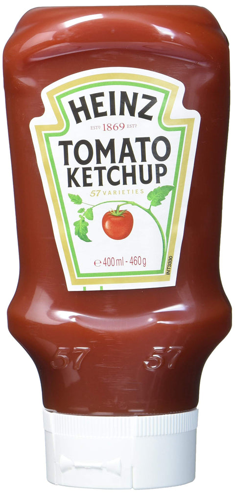 Heinz Ketchup Heinz Tomato Ketchup Classic – Tomatenketchup in Kopfsteherflasche – 10 x 400 ml 8715700500249