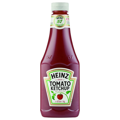 Heinz Ketchup Heinz Tomato Ketchup Classic – Tomatenketchup in Squeezeflasche – 8 x 875 ml italienisch Original 8715700411170