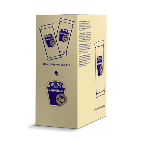Heinz Mayonnaise mit Freilandeiern, 10 ml (Packung mit 200 Stück) italienisch Original