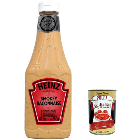 Heinz American Style Smokey Baconnaise Sauce Geräucherte Specksauce Flasche Squeeze 1x875ml Original italienisch