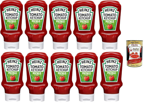 Heinz Würzsaucen Heinz Pickle, Gewürzgurken-Sauce, 10x 250g + Italian Gourmet polpa 400g 8410066143368