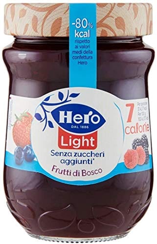 Hero Light Konfitüre Leichte Brotaufstriche wilde Beeren Italien 6x 280 g Original italienisch