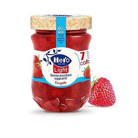 Hero Konfitüren Hero Light Fragole Konfitüre Leichte Brotaufstriche Erdbeeren Italien 280 g Konfitüren italienisch Original 8000080004327