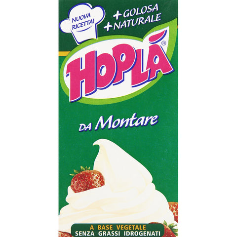 Hoplà Hoplã – Zubereitung auf Basis von pflanzlichem Fett, nicht hydriert 1x500ml Original italienisch Crème légère