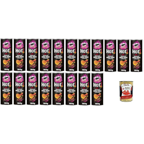 HOT Smokin' BBQ Abgepackte Gebäckstücke HOT Smokin' BBQ Ribs 19x 160gr Original italienisch inkl. Italian Gourmet Polpa 400g 8032804040014