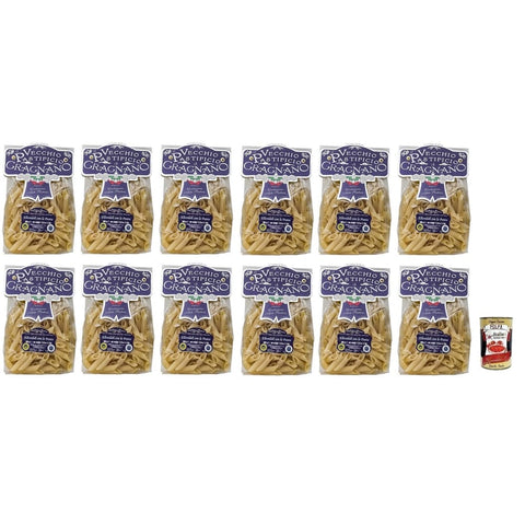 Il Vecchio Nudeln & Pasta Il Vecchio Pastificio di Gragnano Pasta Elicoidali con la Punta Gragnano IGP-Italienische Nudeln aus Hartweizengrieß von höchster Qualität 500 g 12x italienisch 8033406260497