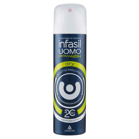 Infasil Set 6 Deo Spray Men Dry 150 ml. Körperpflege italienisch Original