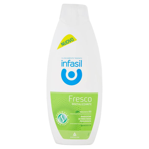Infasil Revitalisierendes frisches Duschgel, physiologische Formel, klinisch getestet und hautfreundlich, Gefühl von Frische, Formel Dermo Testata, 1 Packung mit 500 ml italienisch Original