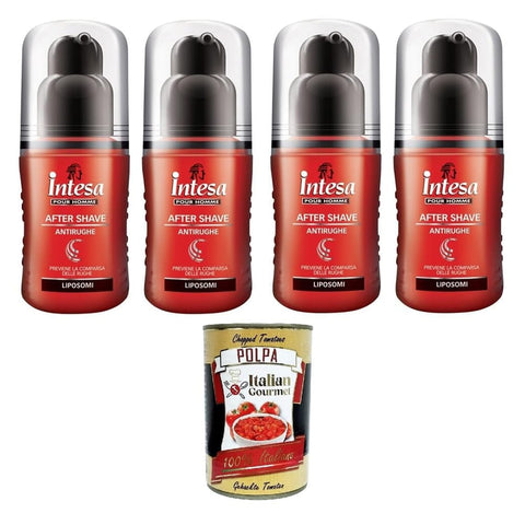 Intesa Lotionen & Fluide Intesa Pour Homme After Shave Antirughe Feuchtigkeitsspendend Gegen Falten Ohne Alkohol 4x100 ml italienisch Original Pastasauce + kostenlos polpa 400 g 80451907