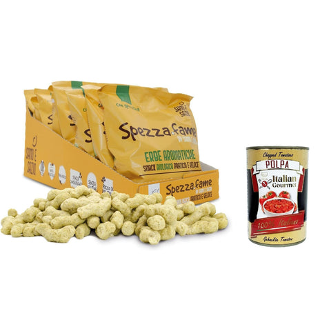Sano e Sazio Snack Proteico alle Erbe Aromatiche Packung (8 Stück x 30 g) – praktischer und schneller Hungerstopper mit natürlicher Spirulina, ohne