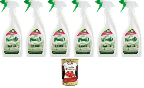 Winni's – Winni's – Bagno Hypoallergenes desinfizierendes Badezimmer-Sprühwaschmittel geeignet für die empfindlichste Haut reinigende und reinigende Wirkung