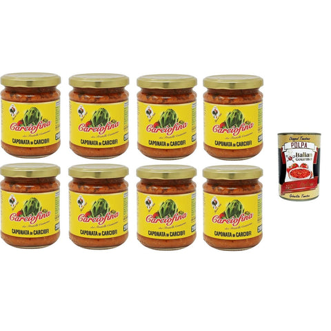 Fratelli Contorno Carciofina, Caponata di Carciofi Artischocken Caponata 8x200 gr italienisch Original