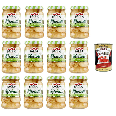 Saclà Sfiziolì Carciofini Tagliati Geschnittene Artischocken 12x205g Original italienisch
