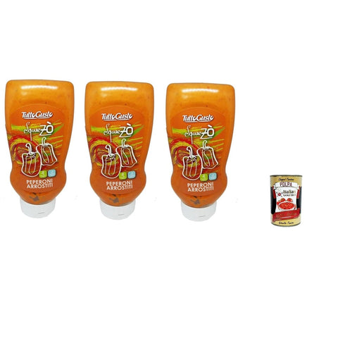 Tutto Gusto Aufstriche & Dips Tutto Gusto SQUEEZO' Gemüsecreme auf Basis gerösteter Paprika ohne Haut, 500 ml Aufstriche & Dips italienisch Original 8005528301198