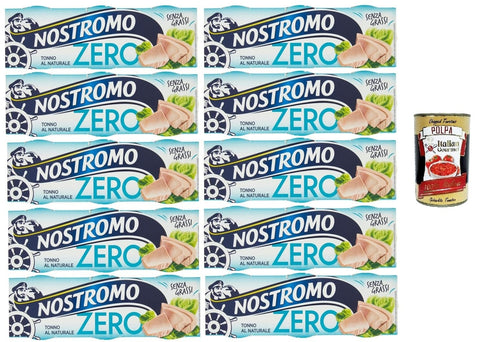 Nostromo Tonno Zero al Naturale Natürlicher Null Thunfisch 3x65g Original italienisch Feinkost