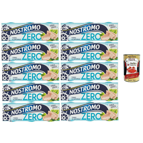 Nostromo Tonno Zero al Naturale Natürlicher Null Thunfisch 3x65g Original italienisch Feinkost