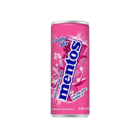 Italian Gourmet Bitter Lemon Mentos Fruity Mix, Erfrischungsgetränk mit Fruchtgeschmack und Kokosnussgeleestückchen, 24x240 ml+ Italian Gourmet polpa 400g 8032804040014