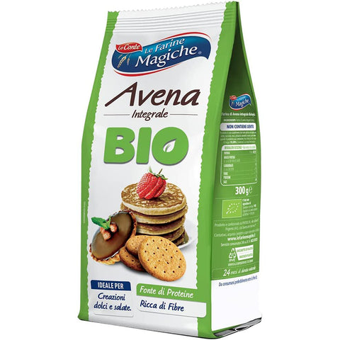 Le Farine Magiche Lo conte Farina di Avena Hafer Mehl 300 g BIO Brot italienisch Original