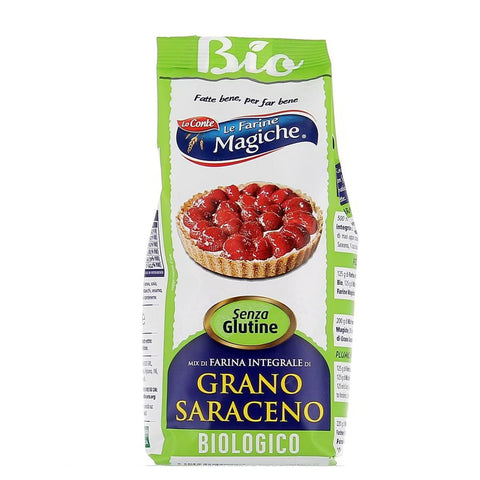 Le Farine Magiche Lo conte Grano Saraceno Buchweizen 500 g Glutenfrei, Volkorn Brot italienisch Original